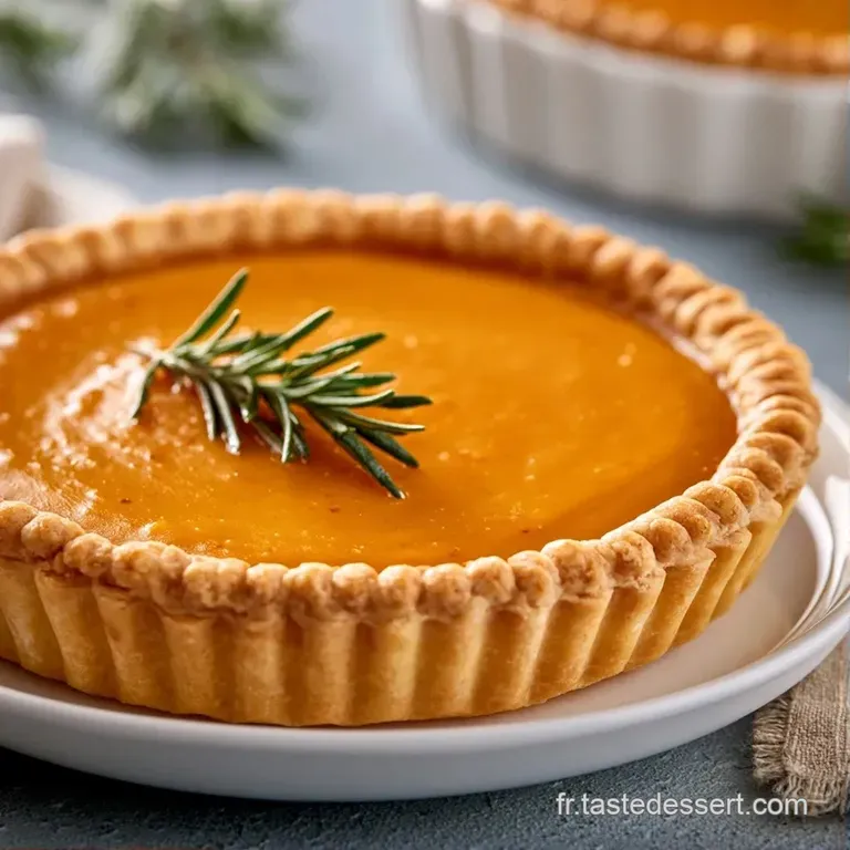 Une part triangulaire orange vif sur assiette blanche, surmont&eacute;e d'un nuage de cr&egrave;me fouett&eacute;e blanche et a&eacute;rienne.