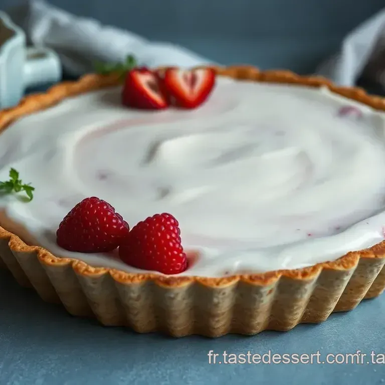 Tarte &agrave; la Rhubarbe et &agrave; la Cr&egrave;me P&acirc;tissi&egrave;re