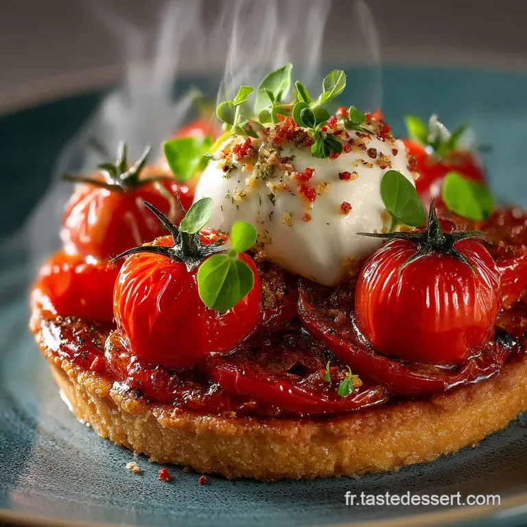 Tarte &Agrave; La Tomate R&ocirc;tie : La Recette Facile De Chef presentation