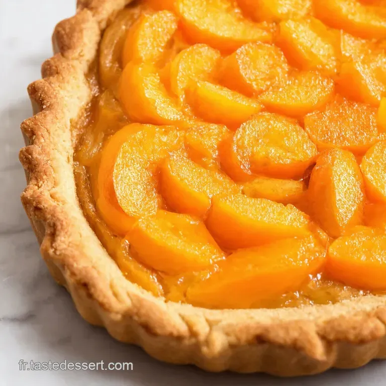 Tarte Amandine Aux Abricots presentation