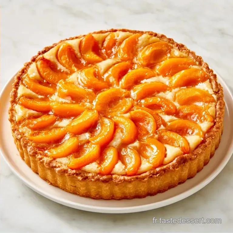 Tarte Aux Abricots et Cr&egrave;me Amand&eacute;e