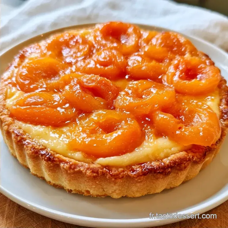 Tarte Aux Abricots &agrave; la Cr&egrave;me P&acirc;tissi&egrave;re