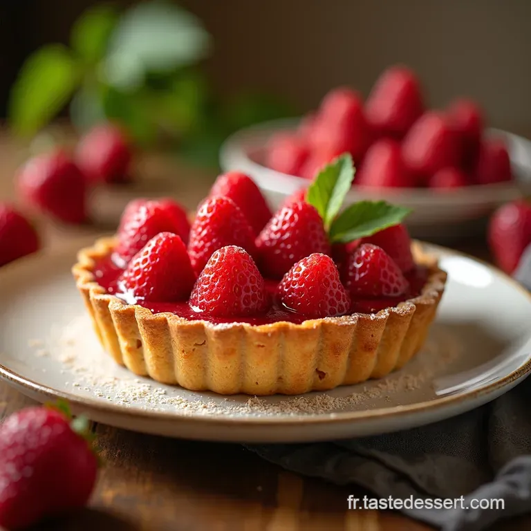 Tarte Aux Fraises Express Un Petit Bonheur presentation