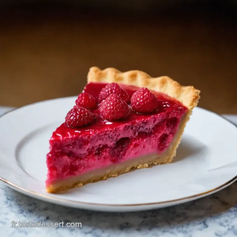 Tarte Aux Framboises &Eacute;l&eacute;gante presentation