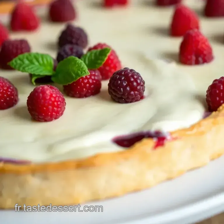 Tarte Aux Framboises Et Fromage Blanc: Un Classique D &eacute;t&eacute;! presentation