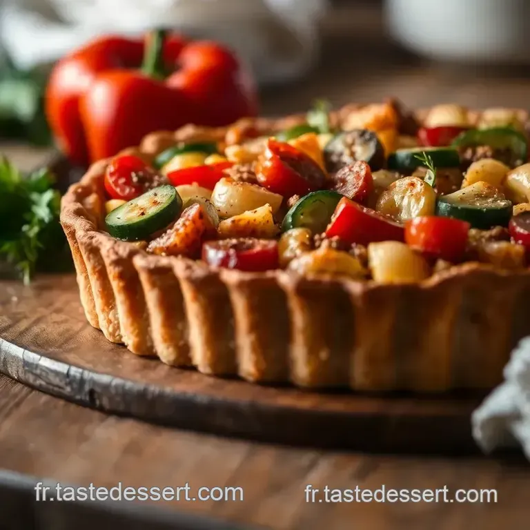 Tarte Aux L&eacute;gumes Du Jardin &Agrave; La Proven&ccedil;ale presentation