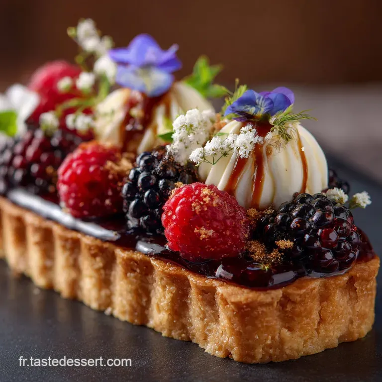 Tarte Aux M&ucirc;res Rustique Et Gourmande Le Tr&eacute;sor De La Fin D&eacute;t&eacute; presentation