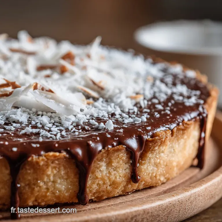 Tarte Coco Chocolat Fa&ccedil;on Bounty Vegan L&eacute;l&eacute;gance V&eacute;g&eacute;tale presentation