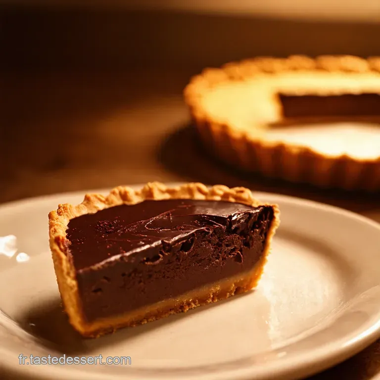 Tarte Chocolat Meringu&eacute;e Le D&eacute;lice Ind&eacute;modable presentation