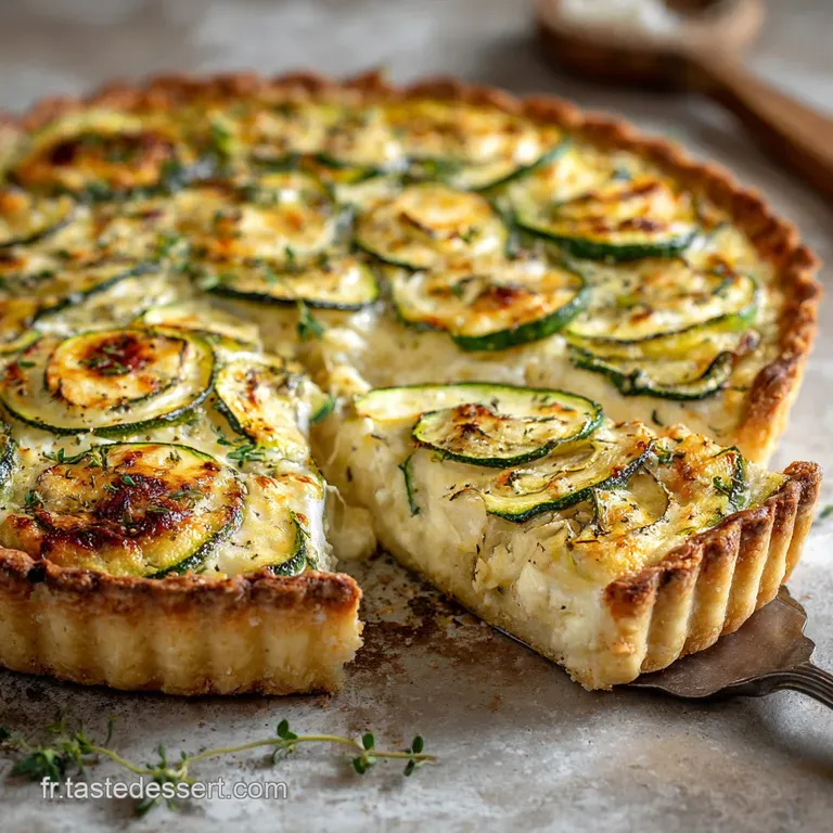 Tarte courgettes mozzarella basilic et parmesan la recette facile et estivale