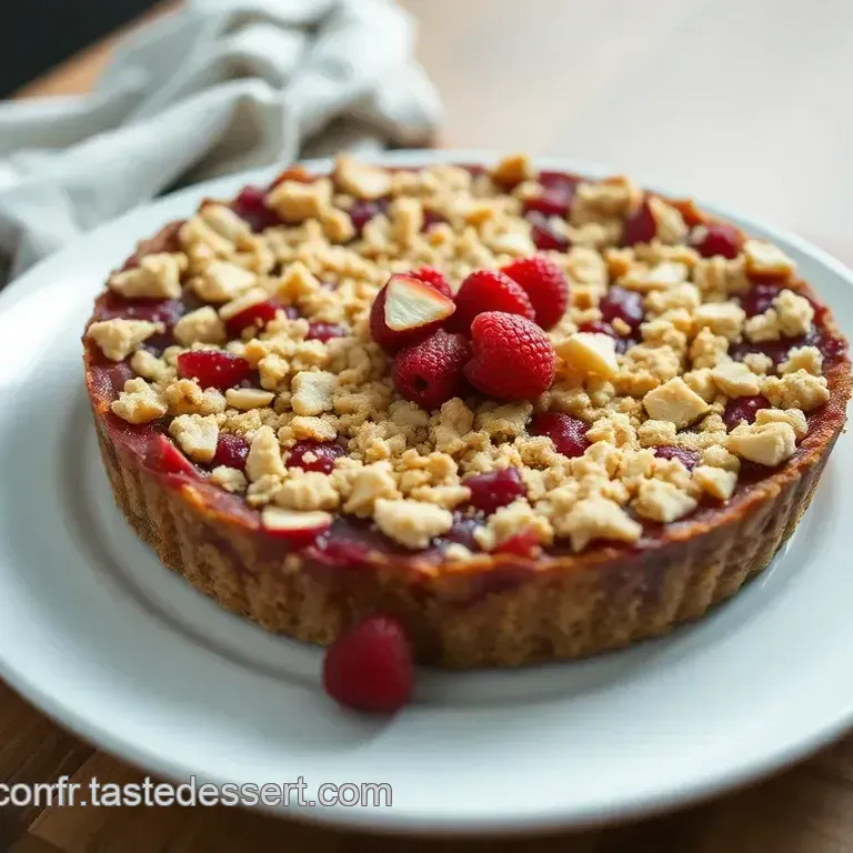 Tarte Crumble &agrave; la Rhubarbe de Christophe Michalak