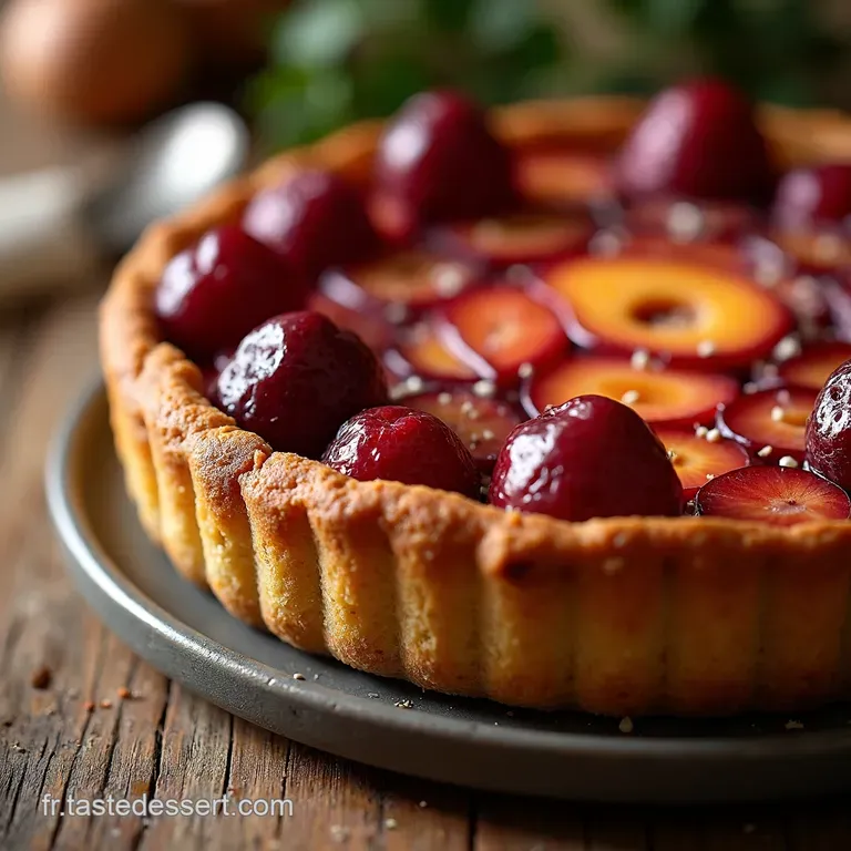 Tarte Divine Aux M&ucirc;res Mascarpone Citron Sans Cuisson presentation