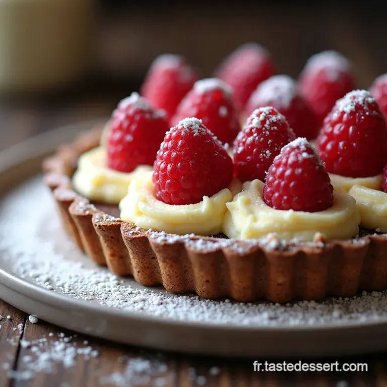 Tarte Divine Chocolat Blanc et Framboises