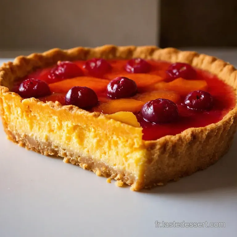 Tarte Exotique Passion Fruit Vanilla and Coconut Dream presentation