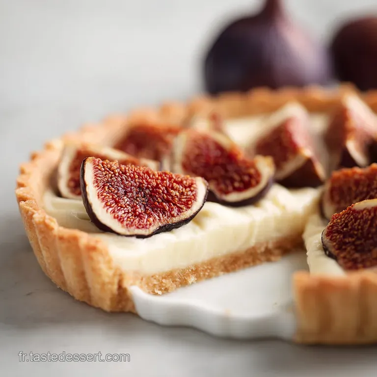 Tarte figues cr&egrave;me damande : Le tr&eacute;sor croustillant de la rentr&eacute;e