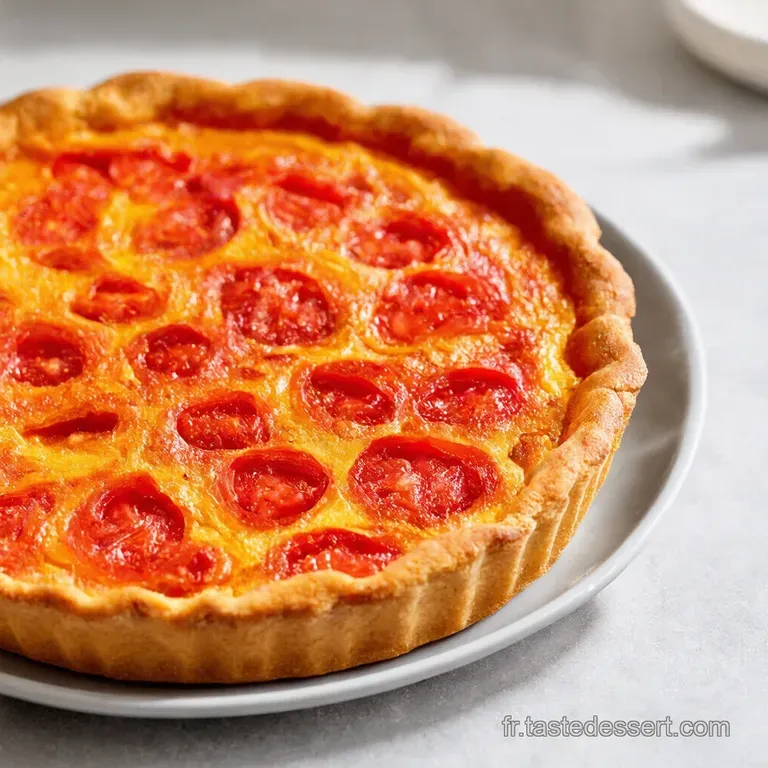 Tarte Fine &agrave; la Tomate et &agrave; la Moutarde &agrave; lAncienne