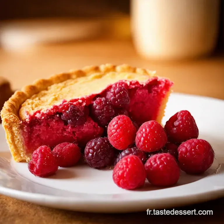 Tarte Fine Aux Framboises Et Frangipane Amande presentation