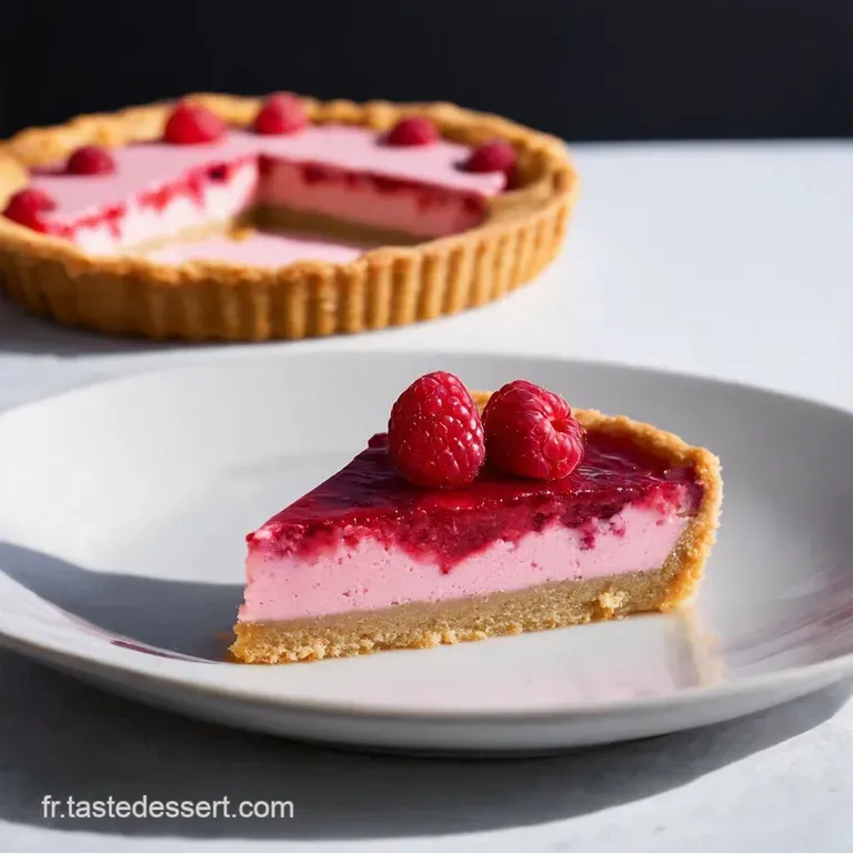 Tarte Fine aux Framboises et Frangipane Amande