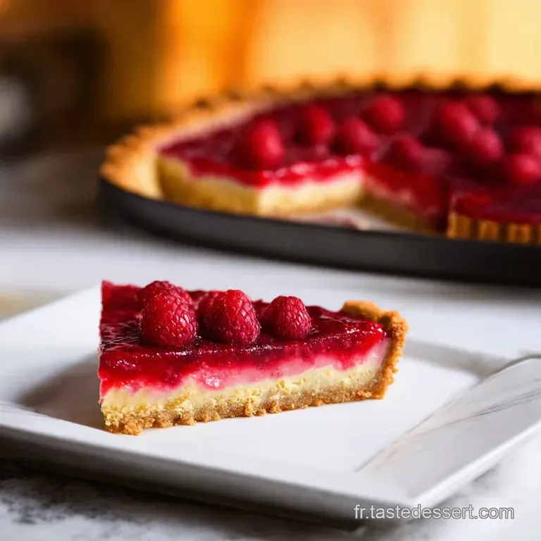 Tarte Fine Aux Framboises presentation