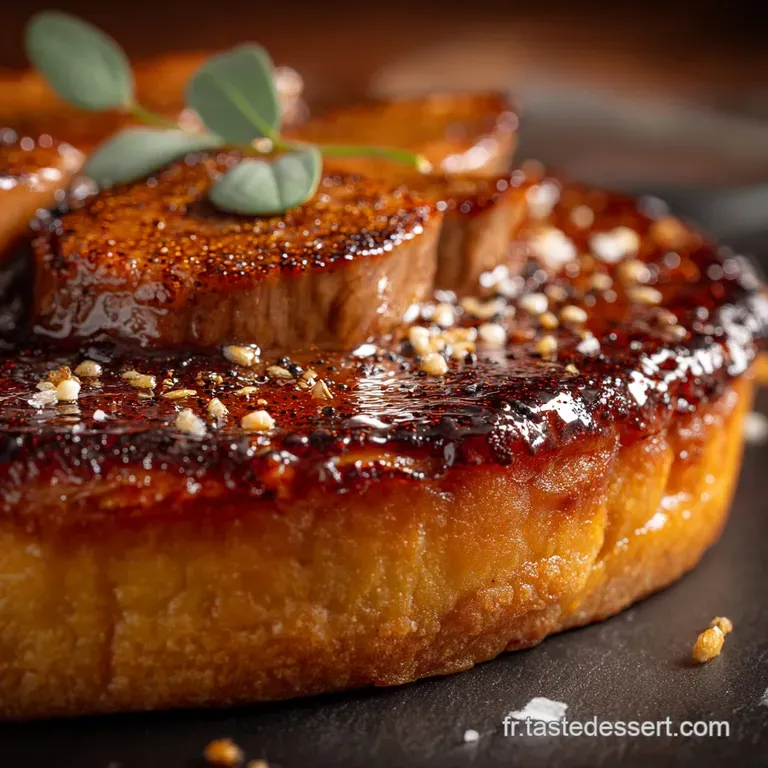 La Tarte Royale Magret Fum&eacute; Foie Gras Po&ecirc;l&eacute; Et Noix Torr&eacute;fi&eacute;es presentation