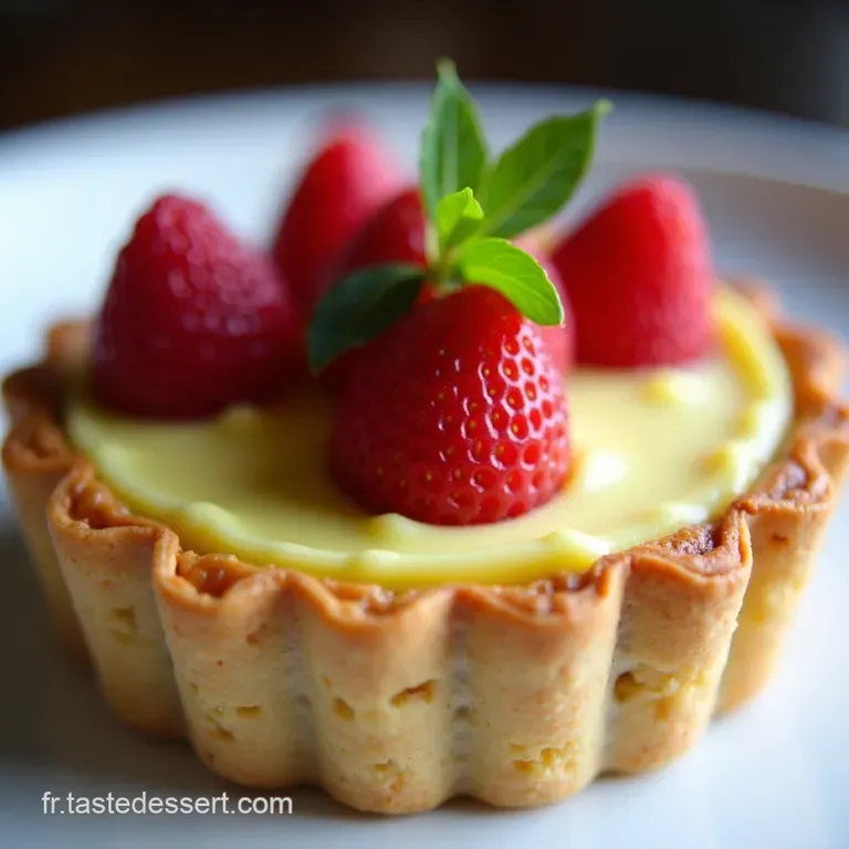 Tarte Fraise Pistache sur Palet Breton Un &Eacute;clat de Saveurs