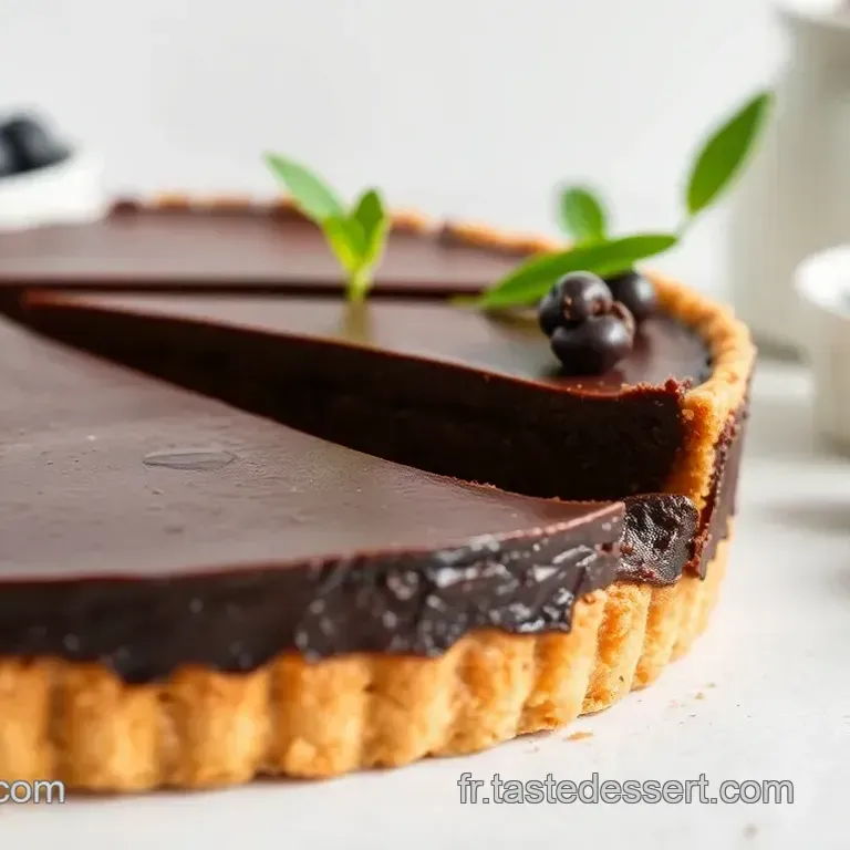 Tarte Intense au Chocolat et Croustillant Pralin&eacute;