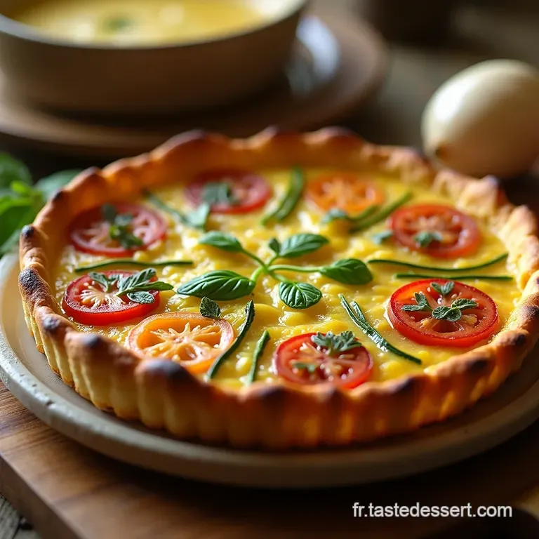 La Tarte Soleil De Juillet Croustillant De Courgette Tomate Confite Et Feta Aux Herbes De Provence presentation