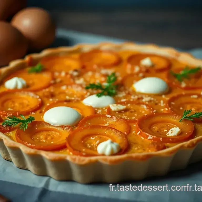 Tarte Printani&egrave;re &agrave; la Carotte Ricotta et Herbes
