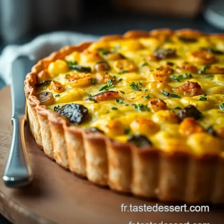 Tarte Proven&ccedil;ale Aux L&eacute;gumes Du Soleil Et Ch&egrave;vre Frais presentation