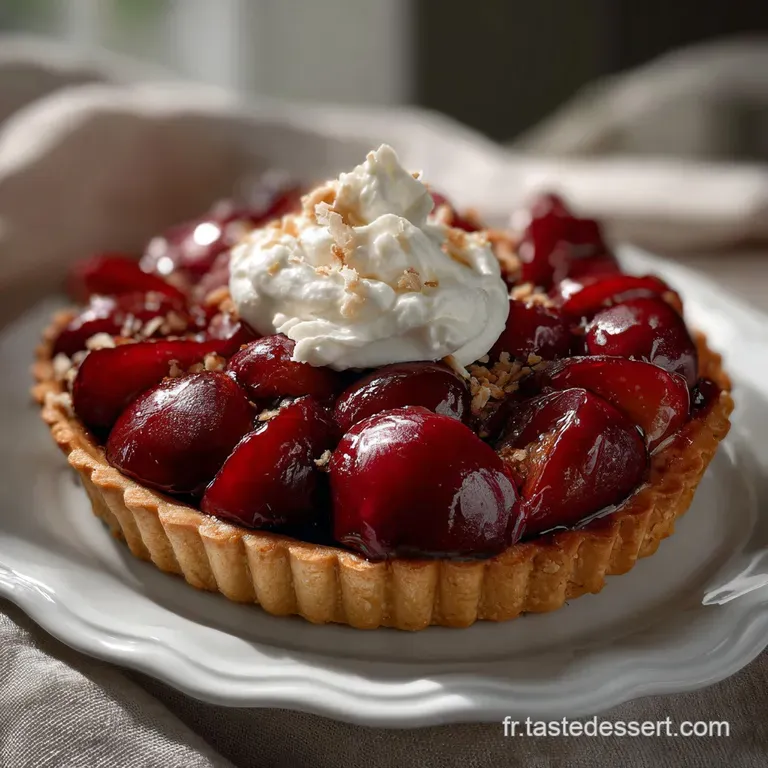 Tarte Aux Prunes Cr&egrave;me Damande Le : Le Classique R&eacute;confortant
