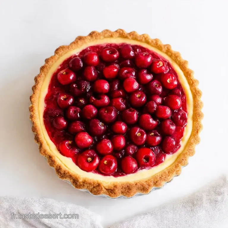 Tarte Rustique aux Cerises Le P&eacute;ch&eacute; Mignon de l&Eacute;t&eacute;