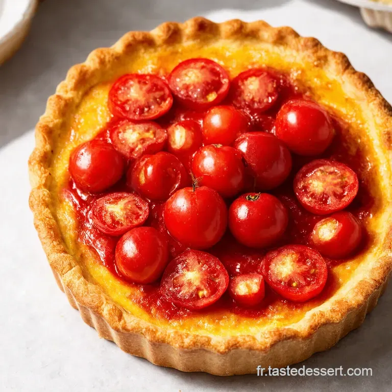 Tarte Rustique aux Tomates Cerises Ch&egrave;vre Frais et Basilic Un Air d&Eacute;t&eacute;