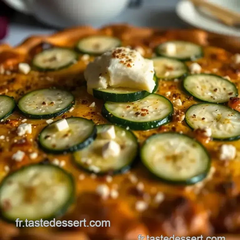 Tarte Rustique Courgette Et Ch&egrave;vre: Un Air De Provence presentation