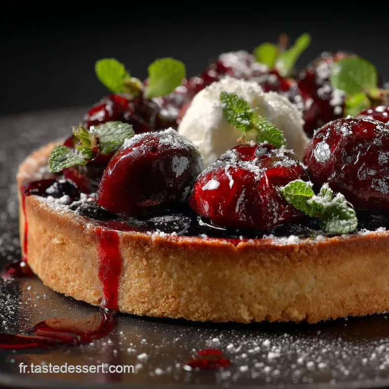Tarte Sable Aux Prunes Rouges Le Classique Maison Croustillant Garanti presentation