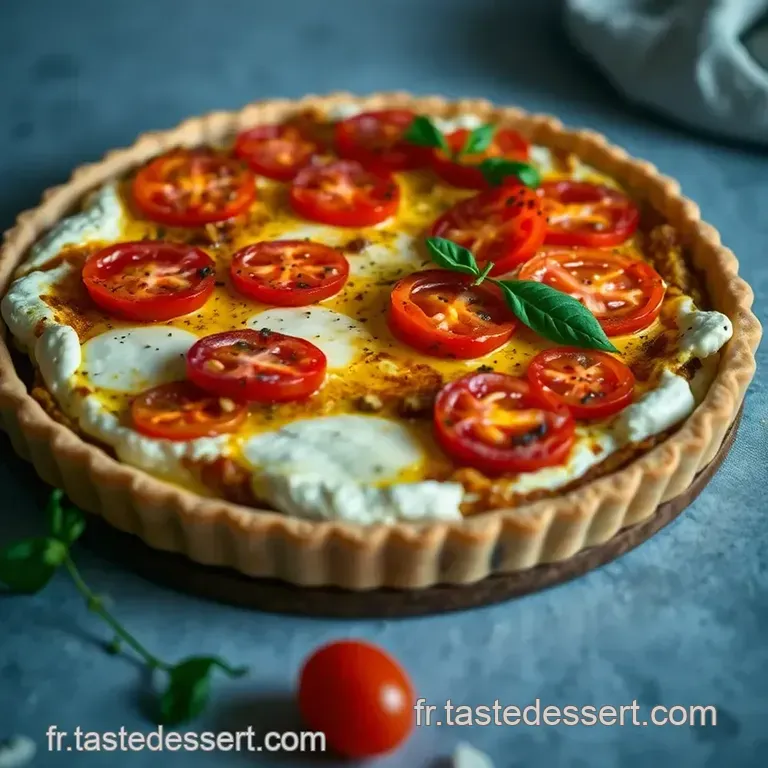 Tarte Soleil &Agrave; La Tomate Et &Agrave; La Ricotta presentation
