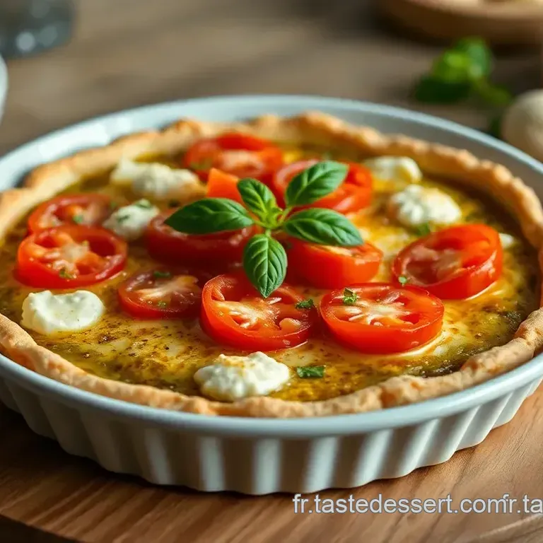 Tarte Soleil &agrave; la Tomate et &agrave; la Ricotta