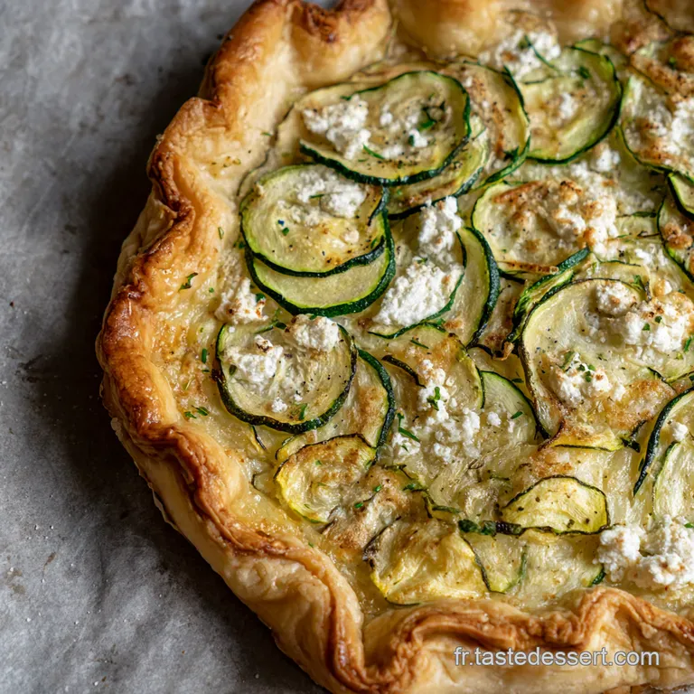 Tarte Soleil Courgette Feta & Ricotta - L inratable! presentation