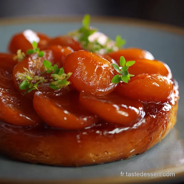 Tarte Tatin Aux Abricots Et Caramel Breton Ma&icirc;trisez Le D&eacute;moulage presentation
