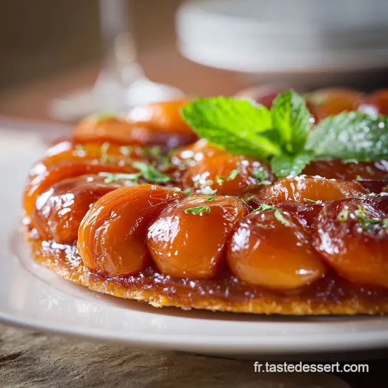 Tarte Tatin aux Abricots et Caramel Breton Ma&icirc;trisez le D&eacute;moulage