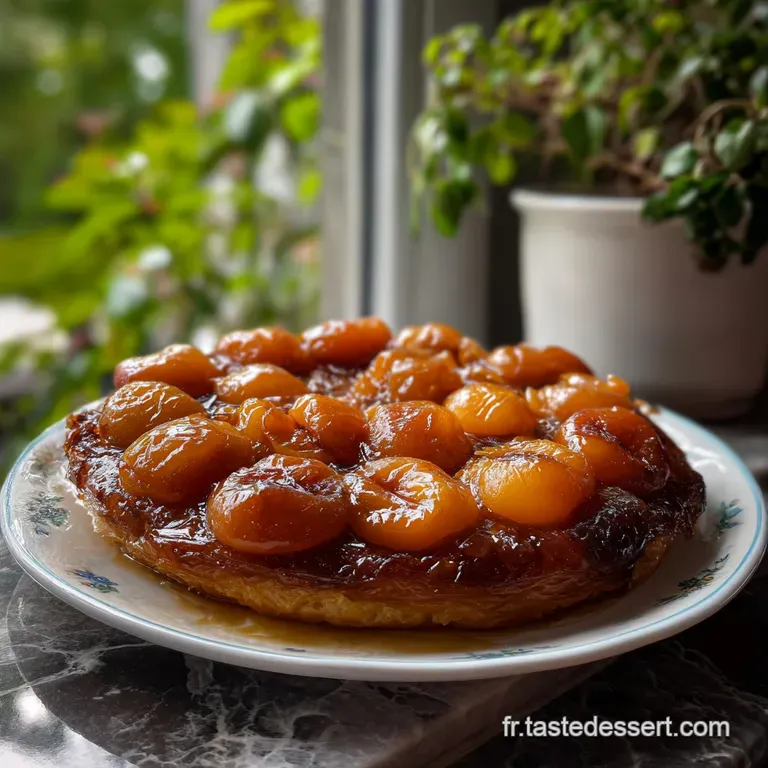 La Tarte Tatin Aux Abricots Facile Et Rapide presentation