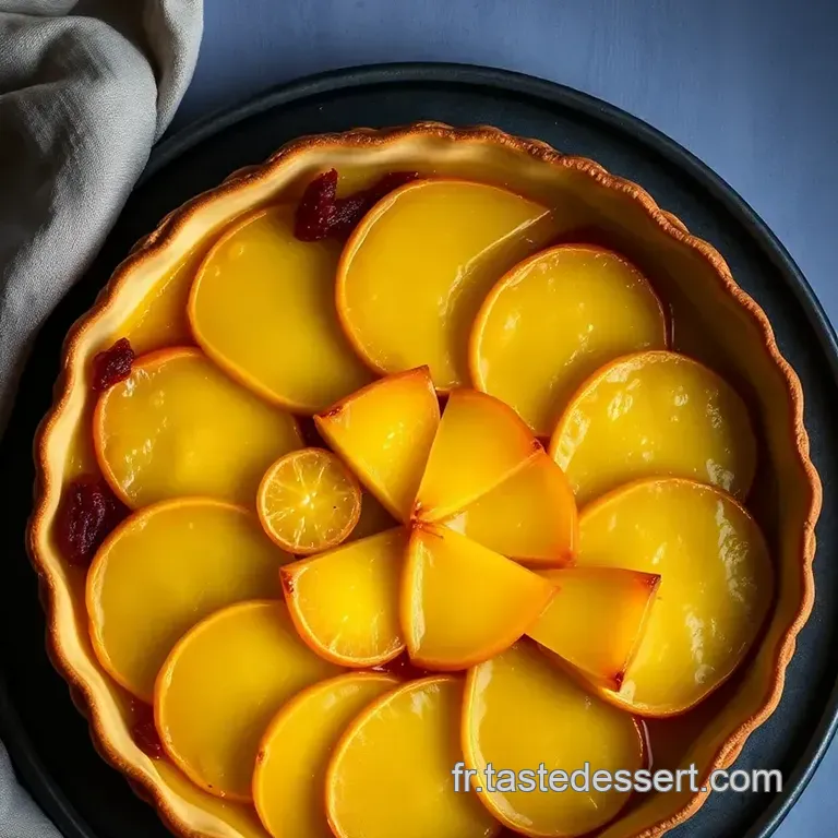 Tarte Tatin Aux Poireaux Noix Et Parmesan presentation