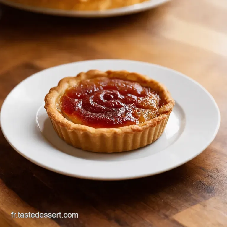Tarte Tatin Invers&eacute;e Individuelle Aux Pommes Caram&eacute;lis&eacute;es presentation