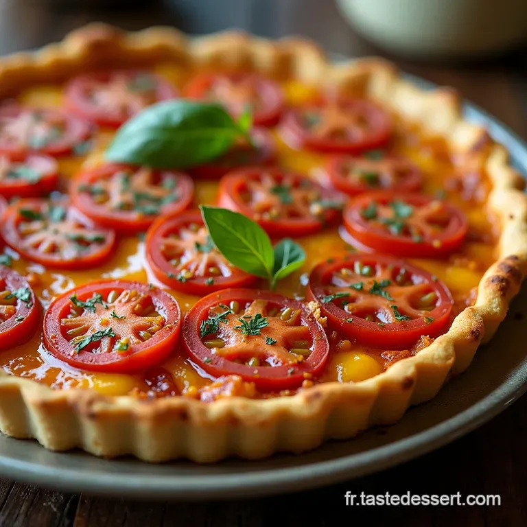 Tarte Rustique au Thon Tomates Confites et Sa Majest&eacute; la Moutarde &agrave; lAncienne