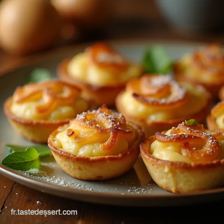 Les Minijoyaux Croustillants Tartelettes Aux Pommes Classiques Et Caramel Beurre Sal&eacute; presentation