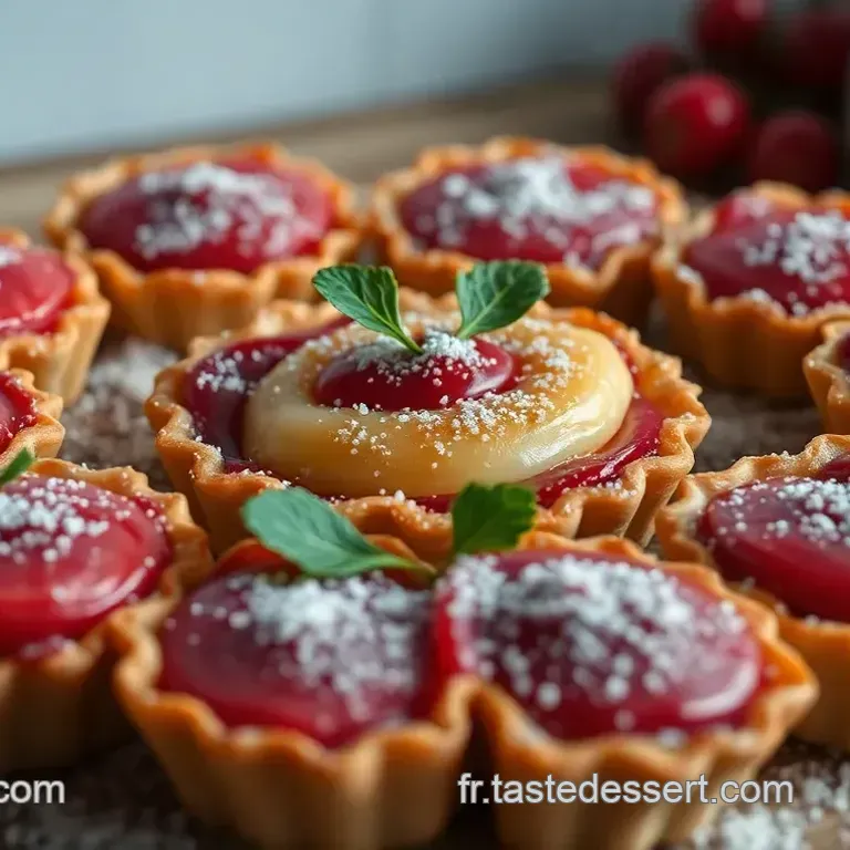 Tartelettes Rustiques Rhubarbe-Amandine