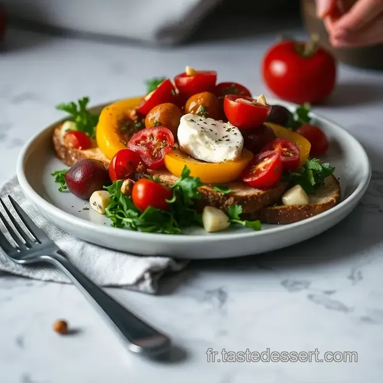 Tartine De Fruits Et L&eacute;gumes De Saison presentation