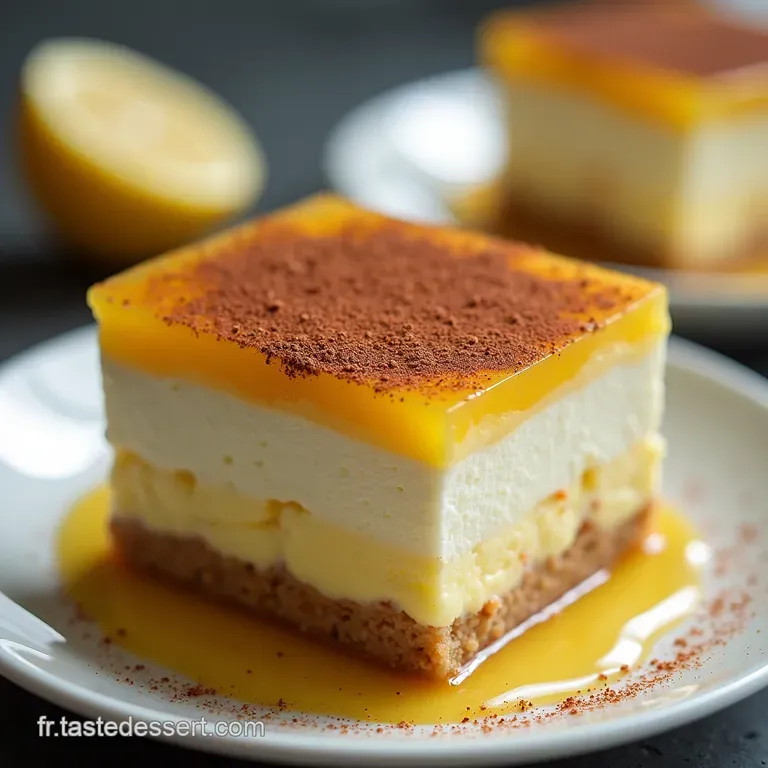 Le Tiramisu du Soleil Fra&icirc;cheur Citronn&eacute;e au Limoncello