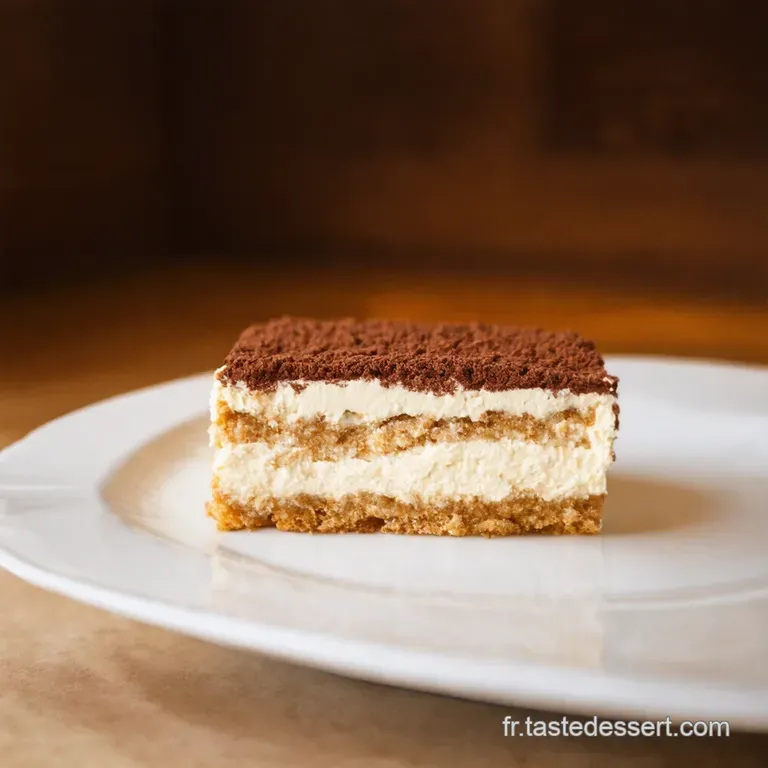 Tiramisu Classique Un D&eacute;lice Italien Au Mascarpone presentation