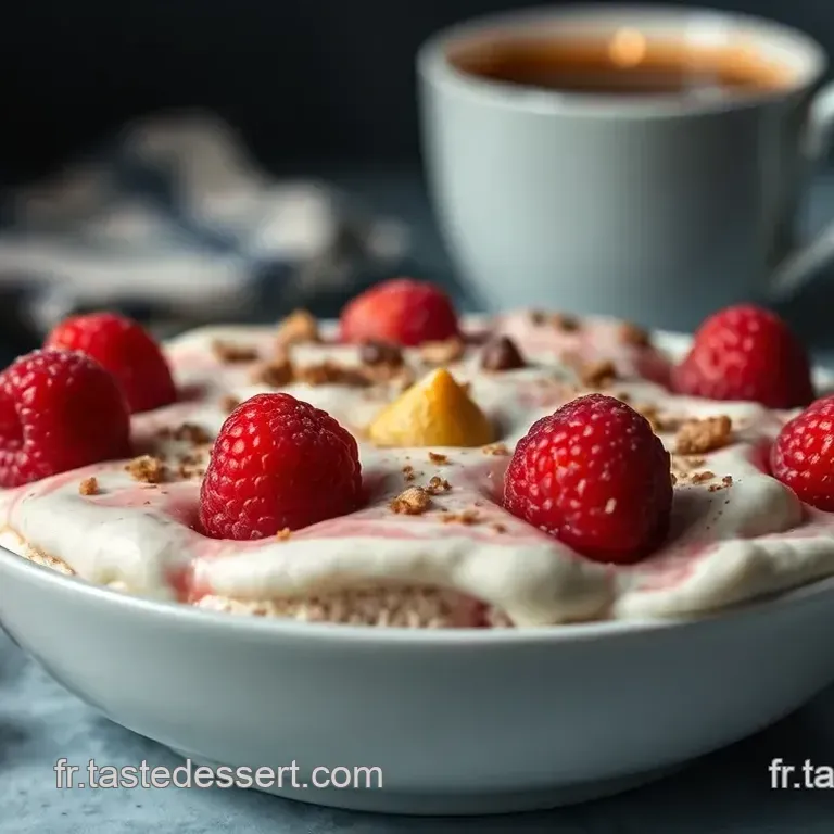 Tiramisu Fra&icirc;cheur au Skyr Framboises et Cacao