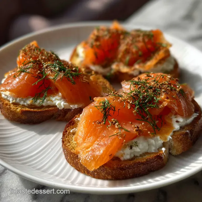Toast Saumon Fum&eacute; Beurre Sal&eacute;